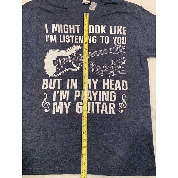 Guitar T-Shirts Mens M Set of Two Musician Gig Rock  Worn One Time Band Music - Picture 4 of 11